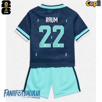 Germania David Raum #22 Echipament de Fotbal Replică Mondial 2026 Copii Deplasare (+ Șorturi)